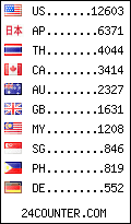 visitors by country counter