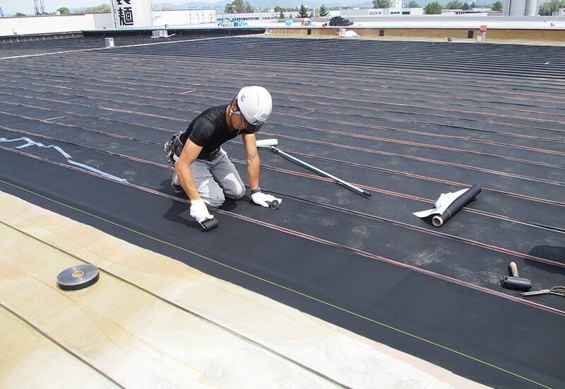 防水工法 合成ゴムシート防水 建築 札幌の防水工事 日本防水総業株式会社