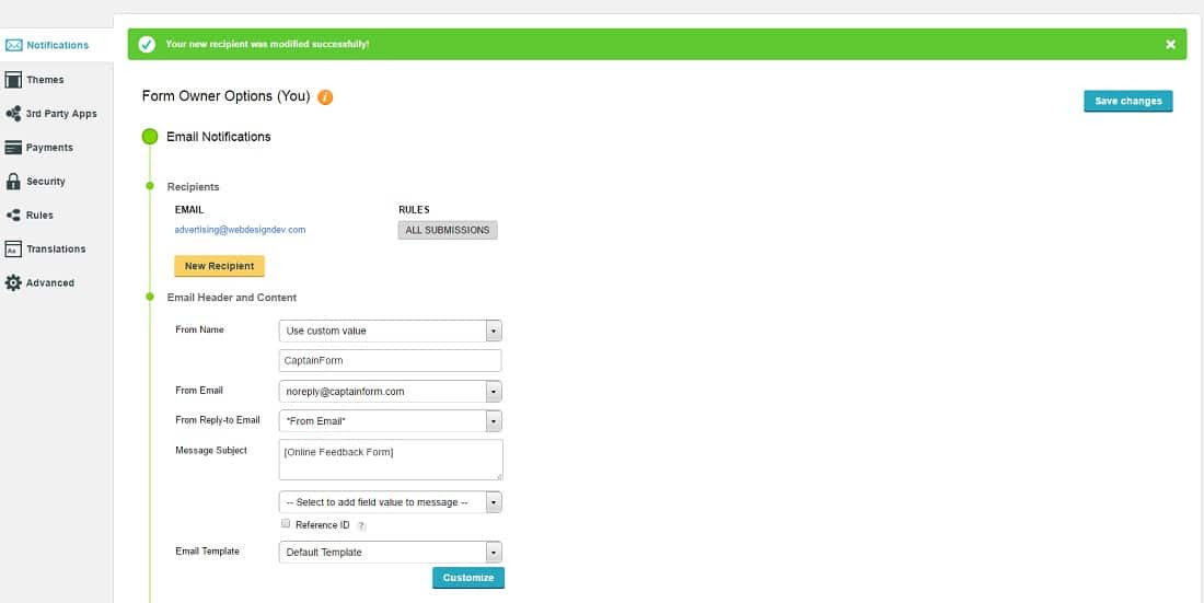 how-to-create-feedback-form-in-wordpress-settings