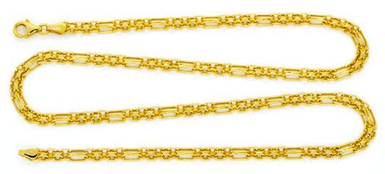 Originalfoto GOLDKETTE GOLDARMBAND DOPPEL ANKER FIGARO