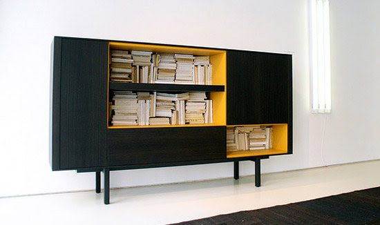 unusual and desirable bookshelves designs yellow 46 Creative and Stylish Bookshelf Designs