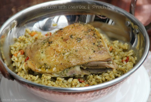 Chicken with Coriander & Spinach Rice 2