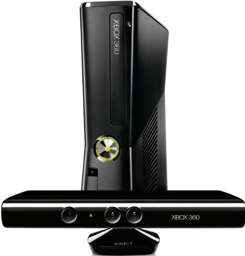 Xbox 360 Console 250GB Model with Kinect- Includes Kinect Adventures: Matte Black Finish