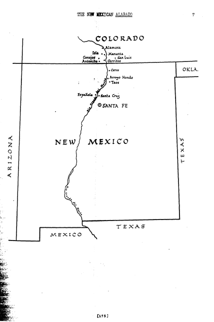 Map Of The Rio Grande River Valley In New Mexico And Colorado Library Of Congress