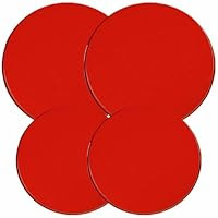 Reston Lloyd Electric Stove Burner Covers, Set of 4, Red