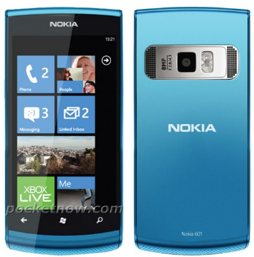 gambar foto nokia lumia 601, smartphone windows phone terjangkau, hape nokia wp7 keren, ponsel layar sentuh fitur mantab
