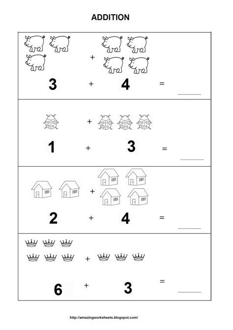 My teaching station free preschool addition worksheets help teachers and homeschool parents introduce the concept of adding numbers to children in preschool . kindergarten math addition practice worksheet