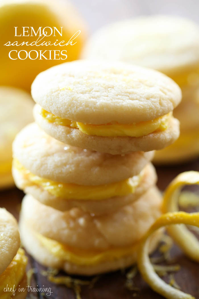 Lemon Sandwich Cookies - Chef in Training