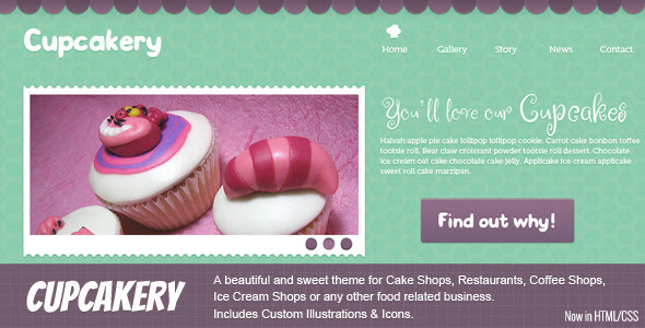 Cupcakery HTML 