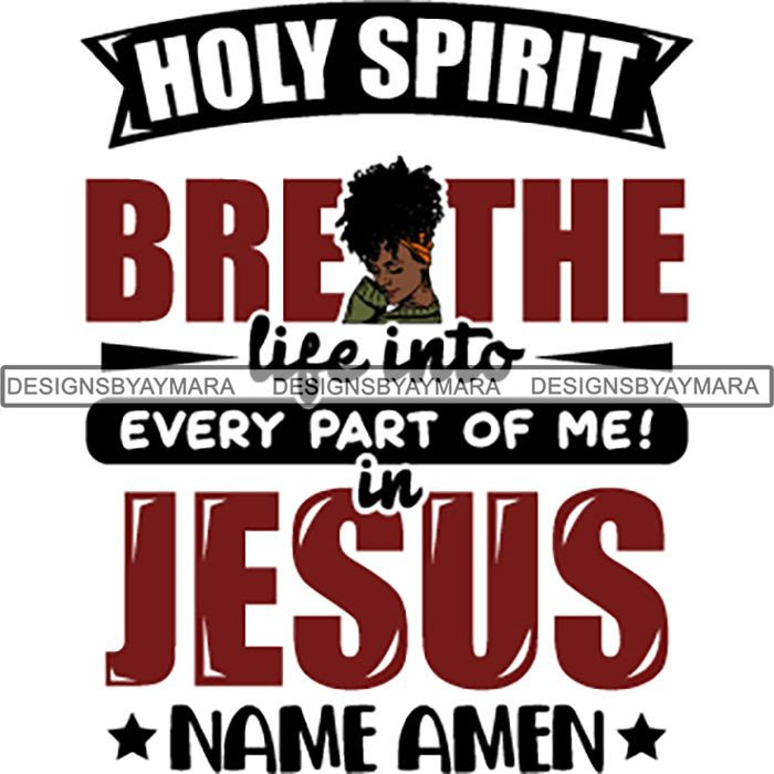 Download Black Proud Woman God Blessings Life Quotes SVG Files For Cutting and - DesignsByAymara