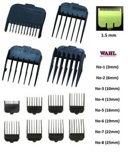 ATTACHMENT COMBS for WAHL Hair Clippers - Number 1 2 3 4 5 ...