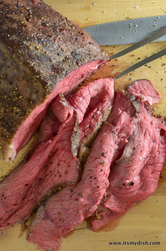 deli roast beef - closeup