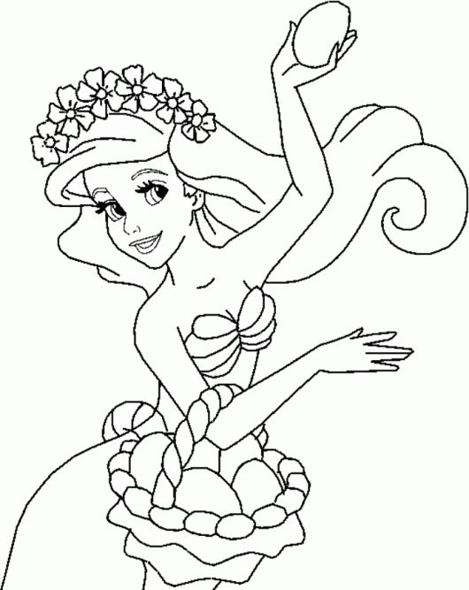 free printable little mermaid coloring pages for kids