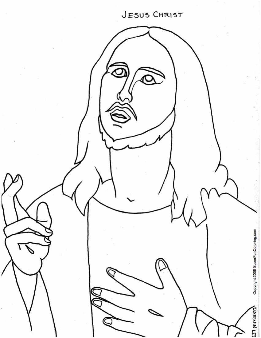 Dessin Coloriage de jésus imprimer et colorier