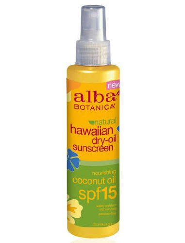 Alba Tan Oil, Coconut Dry w/ SPF4 4.5 oz