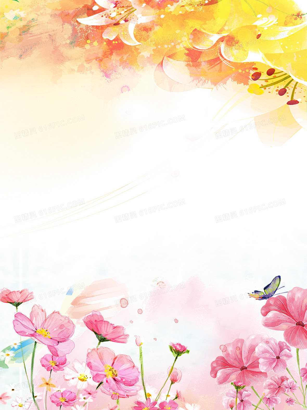 手绘水彩插画背景背景图片下载 19x900像素jpg格式 编号z7nfqnrev 图精灵