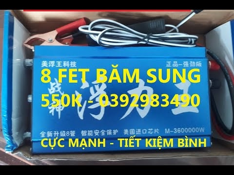 Máy kích cá M3600000W - Kích cá điện tử 8 fet 550k - Xiệt cá điện tử giá rẻ