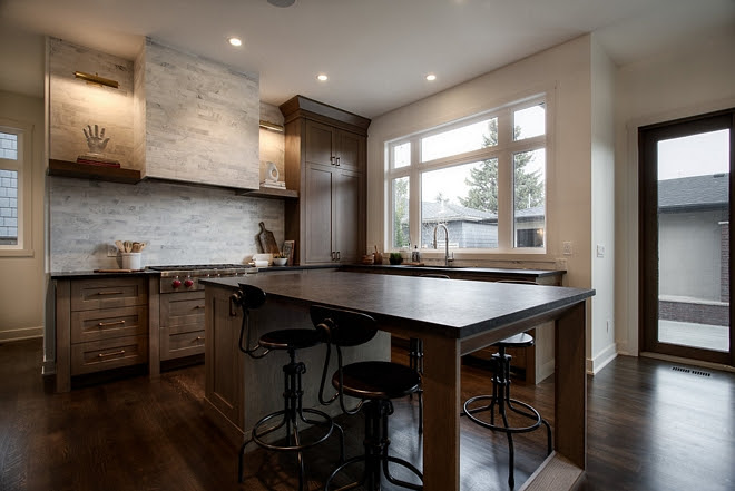 White Oak kitchen with Leathered granite countertop Kitchen Leathered granite countertop Leathered granite countertop #Leatheredgranite #countertop #Whiteoakkitchen