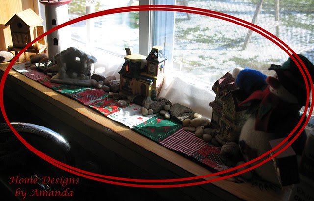 Christmas window sill