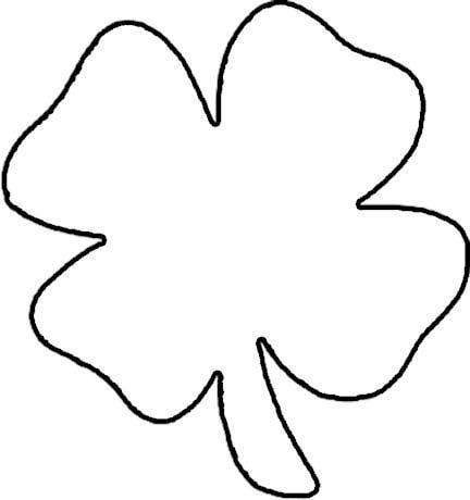 Four Leaf Clover Template Clip Art Library