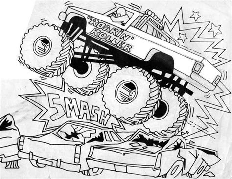  free printable monster truck coloring pages for kids