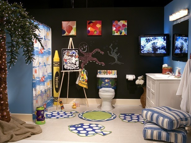 نتيجة بحث الصور عن ‪kids bathroom decoration‬‏