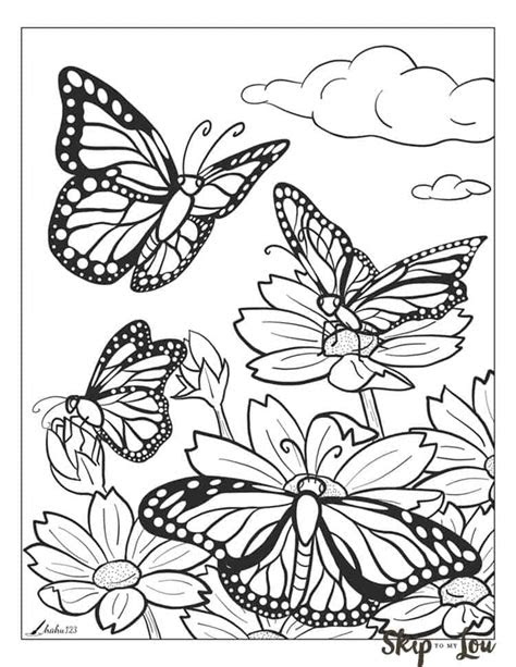  butterflies coloring pages printable butterfly coloring pages for