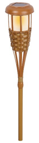cyber Monday Paradise GL23922 Solar Powered Bamboo Finish TorchB002X78WAI