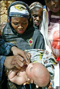 Programa de vacunación contra la polio en Kano