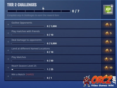 complete challenges to earn battle stars and tier up in fortnite br - fortnite kostenloser pass