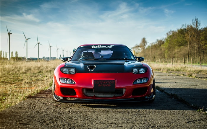 マツダrx 7赤い車の正面図 Hdの壁紙 車 壁紙プレビュー Ja Hdwall365 Com