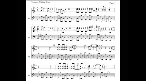 taeyang wedding dress piano cover  sheet