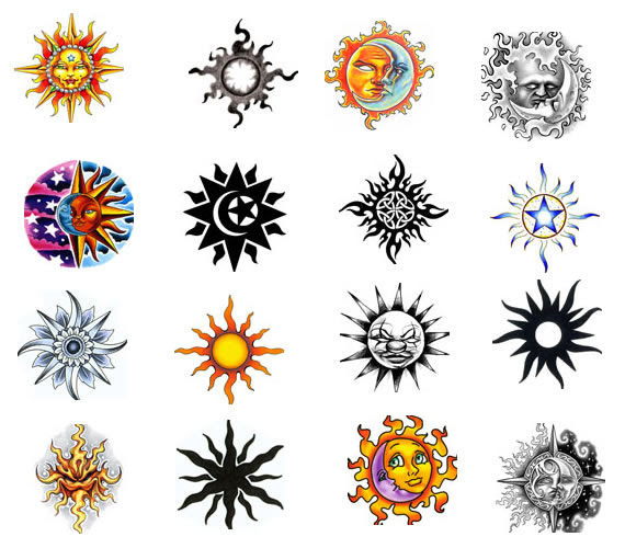 Size:500x440 - 115k: Tribal Sun Tattoo Design