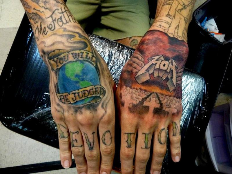 Mully Tattoo Tattoos Color Metallica Tattoo Hands