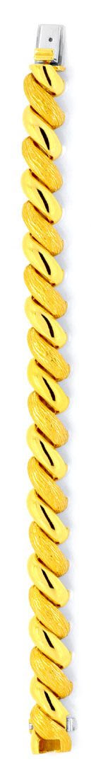 Originalfoto GELBGOLD ARMBAND GEWÖLBT MASSIV, SCHARNIERE, 18K 3.300€
