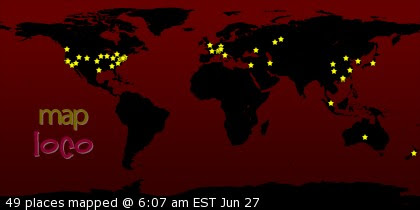 Locations of Site Visitors
