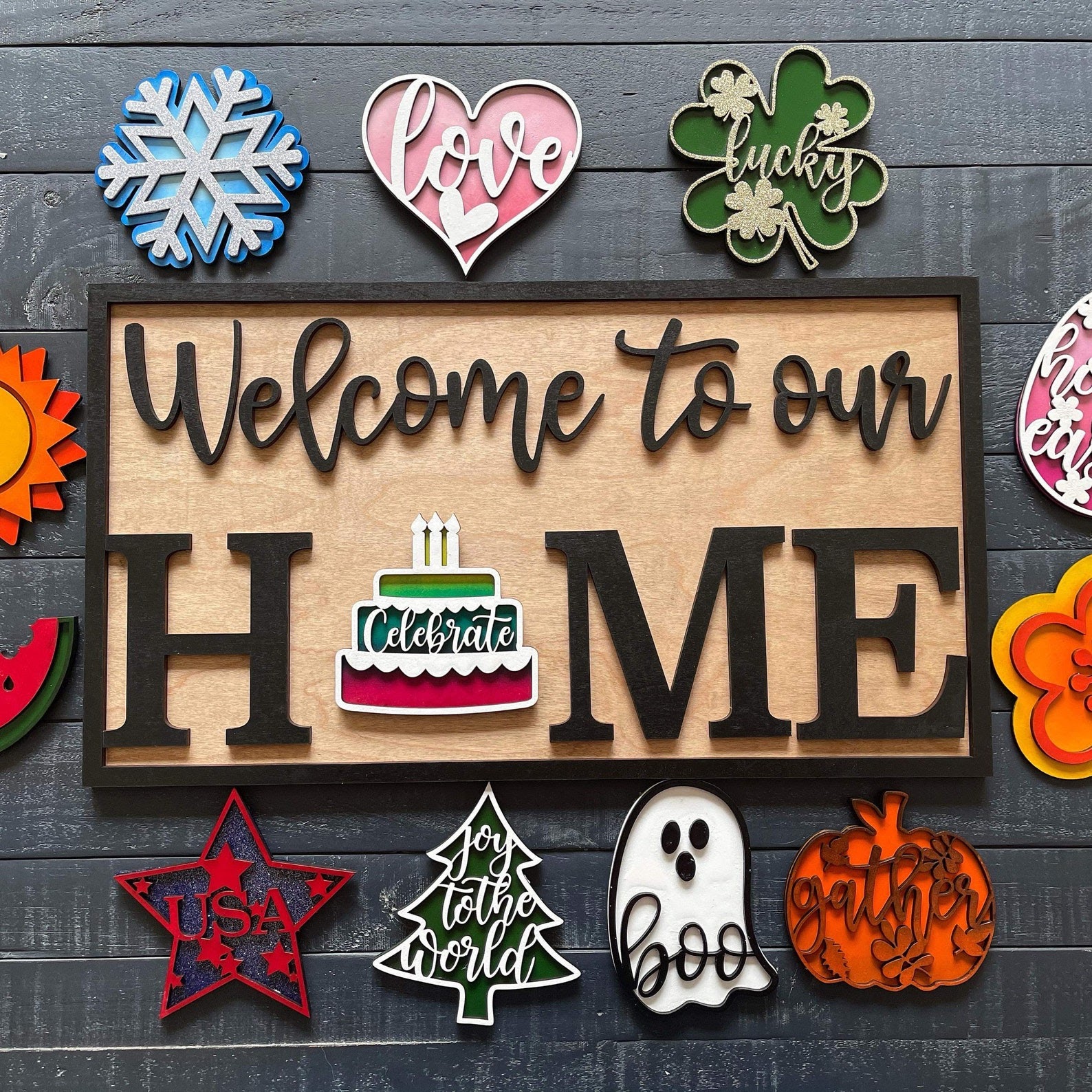 Download Free 163 Interchangeable Home Sign Svg SVG PNG EPS DXF File for Cricut, Silhouette and Other Machine