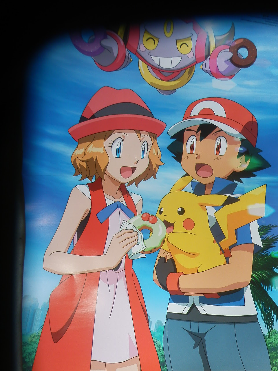サトシ セレナのポケモン映画の描き下ろしピンナップが アニメディア15年8月号に登場