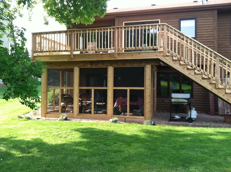screened in patio under deck » Design and Ideas