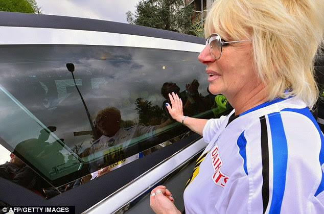 Tribute: Thousands of fans and well-wishers flocked to pay their last respects