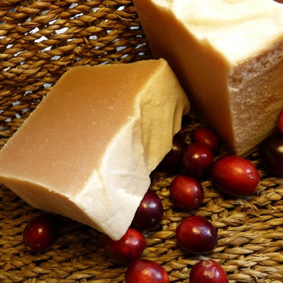 Cranberry Soap, Cranberry Spice Soap, Vegan Soap, Homemade Cranberry Tea Soap