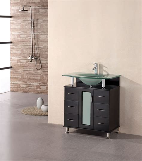 They reflect light, making the space feel bigger, while adding a decorative flair to the room. 30 Inch Modern Single Sink Vanity in Espresso UVDE015A30