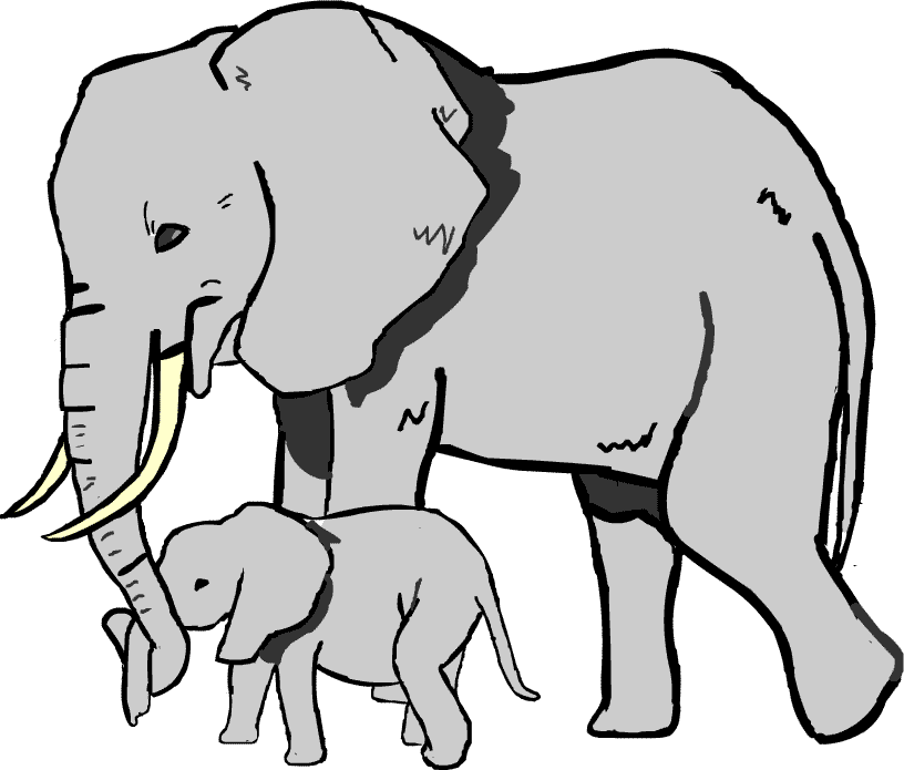 象 ゾウ イラスト 無料