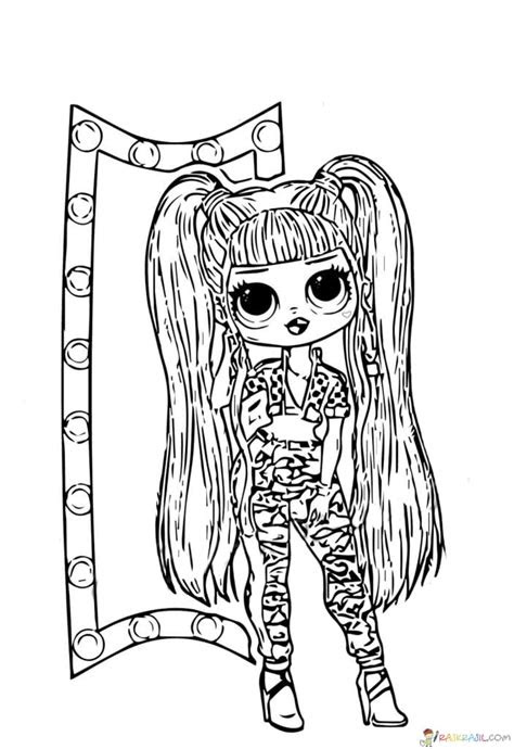  coloring pages lol omg print new popular dolls for free