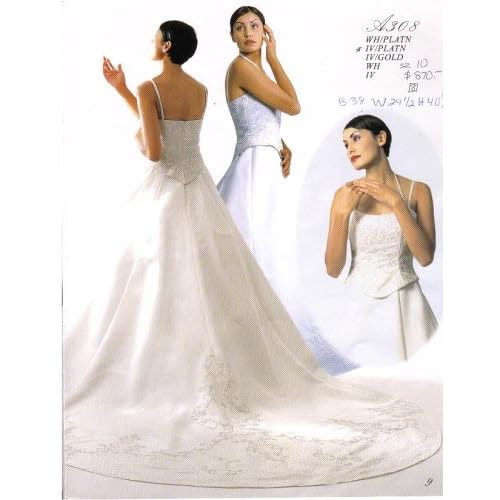 ivory wedding dress A308
