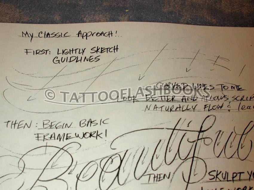 Gentlemans Tattoo Flash Script Book A Gentleman's Guide to Fine Script