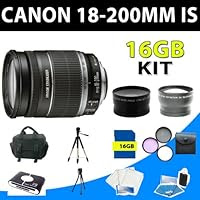 Canon Ef-s 18-200mm 18200mm F/3.5-5.6 Is Lens + 16gb Supreme Accessory Kit for Canon EOS 20d, EOS 30d, EOS 40d, EOS 50d, EOS 60d Dslr Cameras