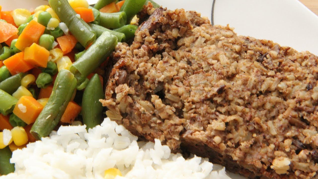 Vegan Basic Meat Loaf Recipe - Mushroom Nut Loaf - Day 6 Vegan Basic Meat Loaf Recipe - Mushroom Nut Loaf - Day 6