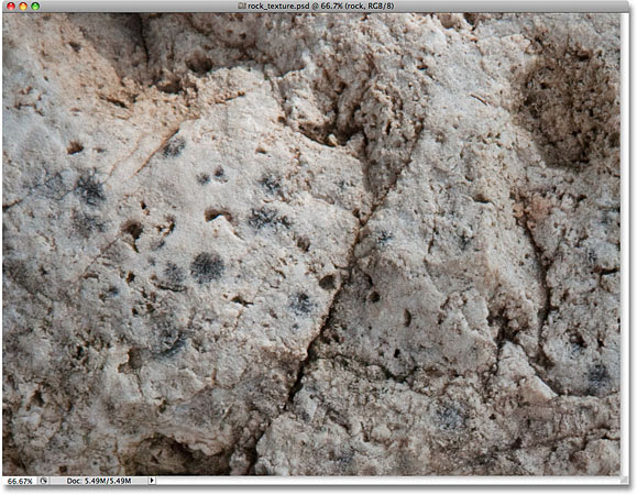 A rock texture photo. Image © 2009 Photoshop Essentials.com.