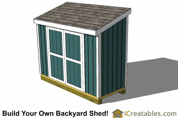 4x10 Lean-to Shed Plans - Outdoor Garden Shed - Small Shed 